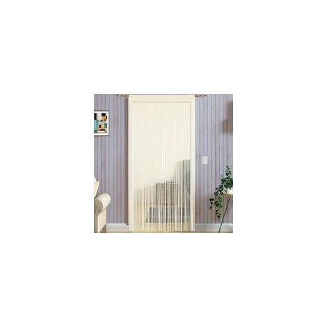 Rideau Anti Mouches 95x200 cm Moustiquaire pour Porte Extérieure, Séparation de Pièces, Protection Contre les Insectes