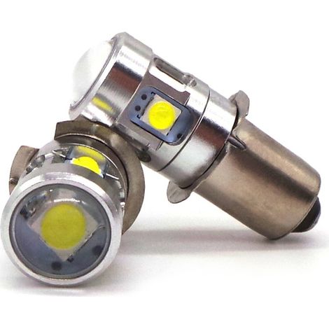 2 ampoules LED compatibles avec les lampes torches PX13.5, P13, P13.5s 3V (1/5)