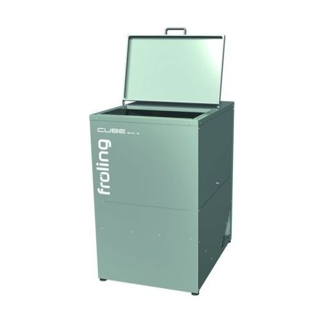 Pellets Vorratsbehälter CUBE 500 S – Capacité 495 kg – Dimensions 760x1000xH1250mm – Pour stockage en intérieur – 13982