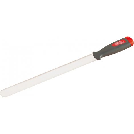 L'Outil Parfait – Couteau à enduire inox 30cm – Lame affûtée pour finition précise – Manche bi-matière ergonomique – Pour travaux de peinture et plâtre