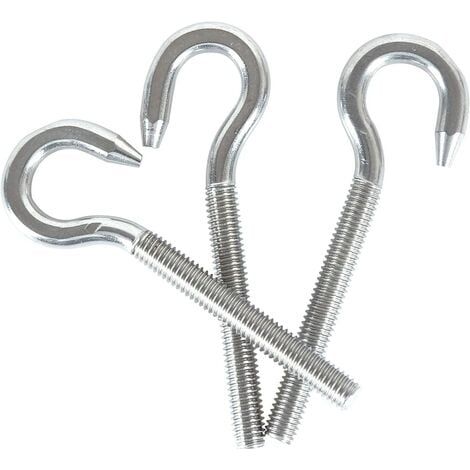 M6 304 vis à anneau en acier inoxydable avec vis à tête ronde Crochet à vis à tête ronde 10 (1/5)
