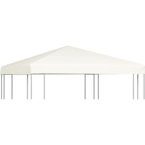 vidaXL Gazebo Top Cover 310 g/m² 3x3 m Cream White
