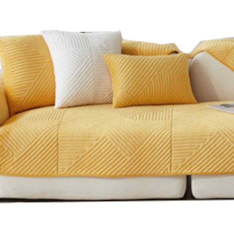 Housse de canapé en velours pour canapé 1/2/3/4 places, protection antidérapante, housse de canapé, couverture de canapé, housse de coussin d'assise, housse de canapé lavable (1/5)