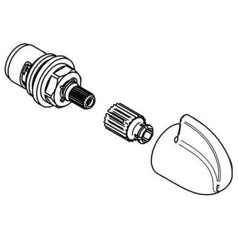Robinet d'arrêt 440407 pour Vento chrome (1/2)