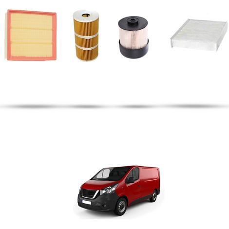 Kit tagliando 4 filtri compatibile con Nissan NV300 (X82) 1.6 DCI 92KW Dal 2016 (1/5)