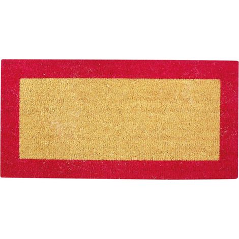 Kokosmatte 17mm Ecru/Rot