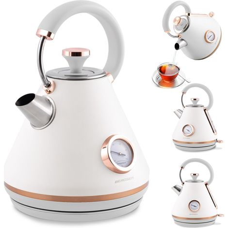 Wasserkocher mit thermometer 17 l bd 701 wei