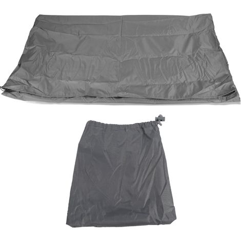 Laubsack aus 210D Oxford-Gewebe, winddicht und atmungsaktiv, ideal zum Sammeln von Gartenlaub (grau) (1/5)