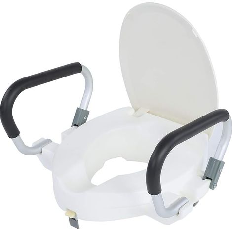 Raised Toilet Seat Safe Adjustable for Assistance to