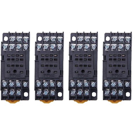 4x PYF14A Support de relais de puissance sur rail DIN 14 broches pour MY4NJ HH54P MY4 (1/5)