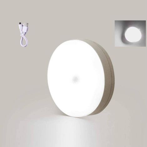 TRADE SHOP - Luce Notturna Per Bambini Lampada A Induzione Per Corpo Umano Senza Fili A Led - -Bianco Freddo - (1/2)