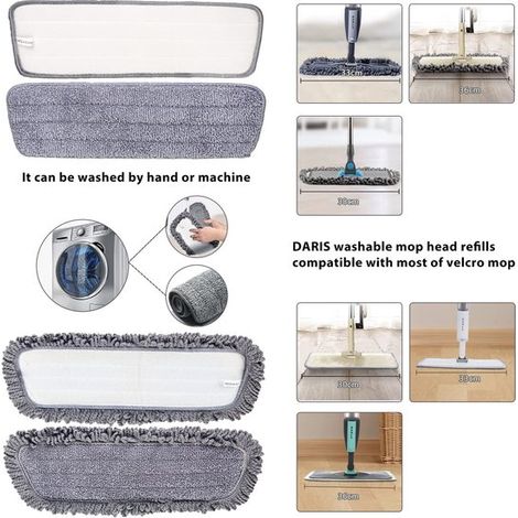 Solidchoice - Ensemble de 6 tampons de vadrouille en spray Microvezel à base d'herbes (1/5)