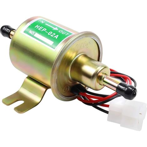 Pompe à essence électrique 12V basse pression – 2,5-4 psi – Universelle – Pour tondeuse, carburateur, diesel – HEP-02A (1/5)