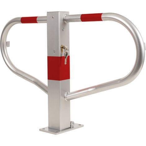 [GEBRAUCHT] B-Ware Stier Parkbügel Parkplatzsperre Zylinderschloss 512x775x190mm Verzinkt Sperre
