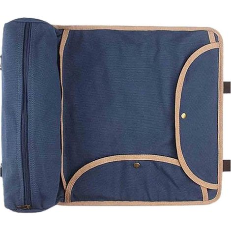 Canvas Mixology Kit Storage Bag, Portable Barista Shoulder Bags, Bartending Tools Organizer, Multifunctional Mountaineering Shoulder Packs(Blue) (1/5)