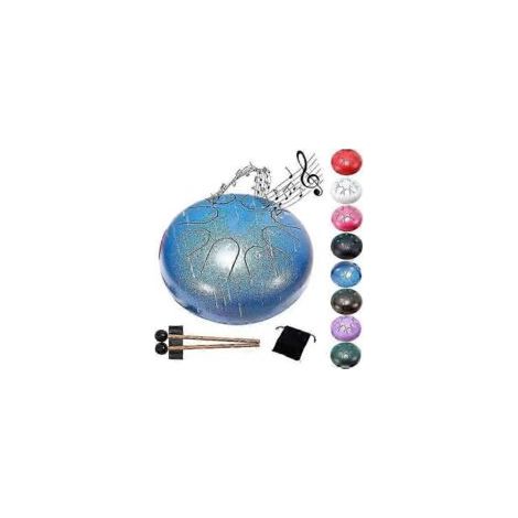 Garten-Regentrommel, 8-tönig, 15 cm Regentrommel, Regentrommel für den Außenbereich, Regentrommel-Set aus Stahl, wasserdicht, blaue Garten-Regentrommel