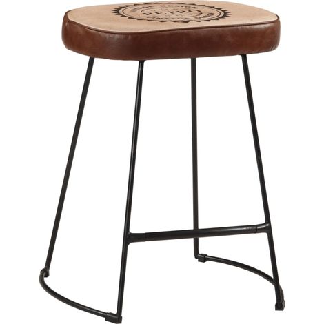 Barhocker Set von 2 dunkelbraun 40x29,5x53 cm