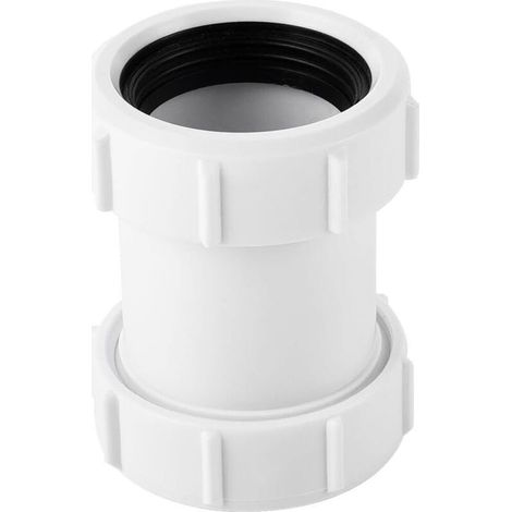 Connecteur de tuyau droit en PVC 40 mm Raccord à compression pour tuyau d'évacuation de baignoire 1,27 cm (lot de 1) (1/5)