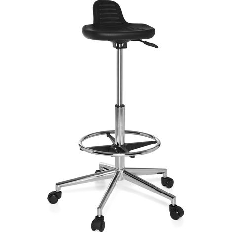 Arbeitsstuhl / Bürostuhl TOP WORK 03 schwarz hjh OFFICE