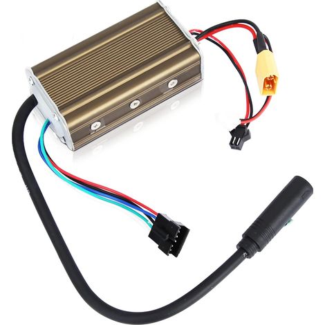Contrôleur de vitesse moteur, contrôleur de scooter 36 V, boîtier de commande de moteur à balais pour scooter électrique avec protection contre les coupures basse tension (contrôleur 8 pouces) (1/3)