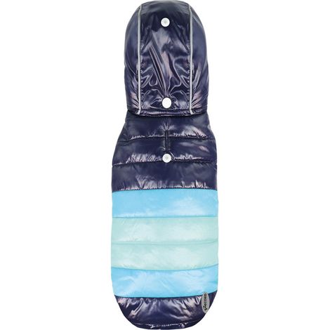 Cappottino impermeabile con interno in felpa modello Rain per cani : XS - blu/azzurro
