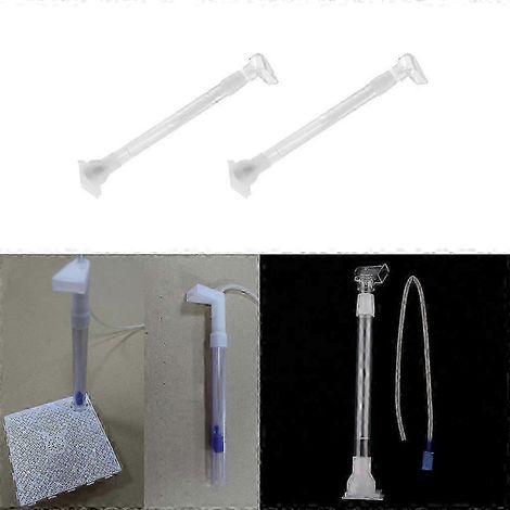 Lot de 2 filtres sous-gravier pour aquarium, compatibles avec pompes à eau et à air. Filtre télescopique pour aquarium sous-gravier. (1/5)