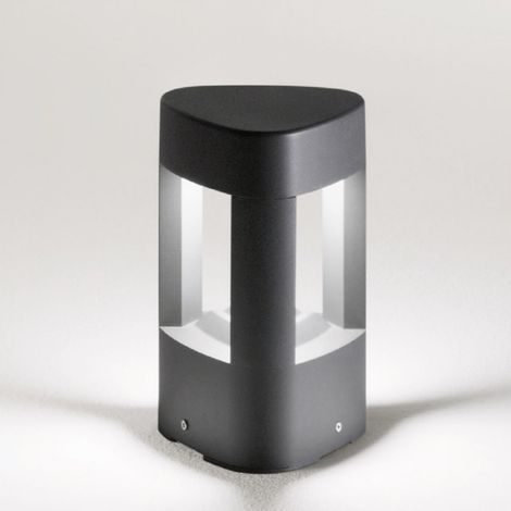 Lampioncino alluminio gea led janet ges493 20h led lampada terra grigio antracite moderna esterno gx53 ip54 (1/4)