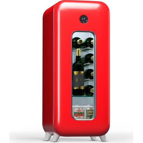 Klarstein Shirley 15 Uno nevera para vino 15 botellas 5 - 20 °C Touch Retro