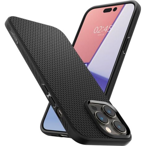 Funda Spigen Liquid AIR para iPhone 14 Pro, color negro mate. (1/5)