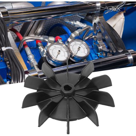 5 pales de ventilateur à orientation variable, 13 mm, 10 pales, accessoire pour moteur de compresseur d'air (1/5)