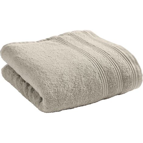 Serviette de toilette - COTON PUR - Spa - 50 x 100 cm - 400 g/m² - 100% coton - Sable (1/4)