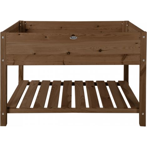 Carré potager en bois - 78,8 x 118,8 x 78 cm - Marron - Livraison gratuite (1/2)