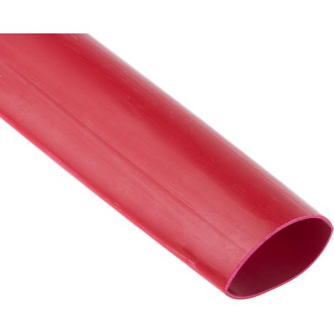 Gaine thermorétractable RS PRO, Dia. 25.4mm Rouge rétreint 2:1, 1.2m ( Prix pour Sachet de 1 )