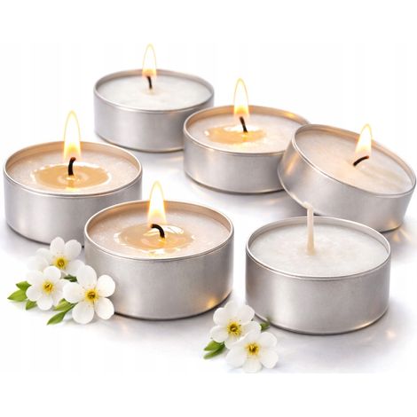 Calentadores de soja XXL 57x22 Fragancia de almizcle blanco 6 unidades Tealight No. 11 (1/5)