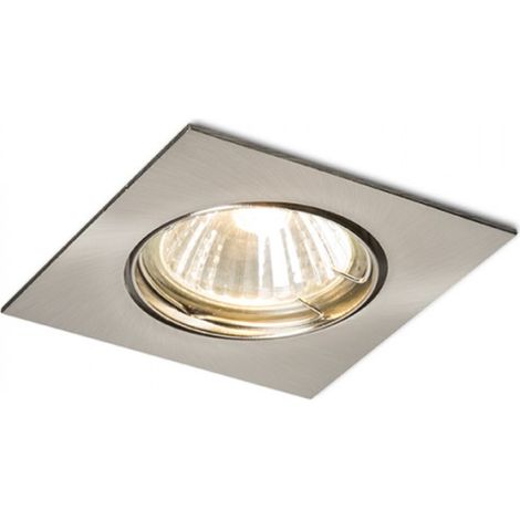 Faretto da incasso TOPIC SQ inclinabile nichel opaco 230V GU10 50W