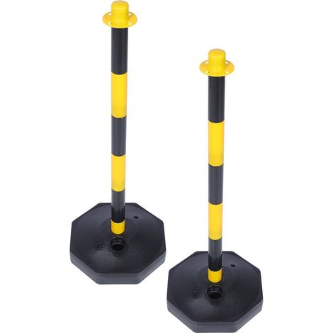 Cônes de signalisation stationnement en plastique, lot 2, hauteur réglable et base creuse pour la (1/5)