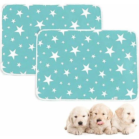 Tapis Éducateurs Chien, Lot De 2 Tapis Éducateurs Pour Apprentissage De La Propreté - Absorption Rapide De L'Urine - Réutilisable - Accessoire D'Exercer Pour Animaux 50X70