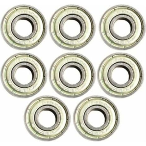 Lot de 8 roulements à roulettes scellés 608ZZ (ABEC11) en acier inoxydable (1/5)