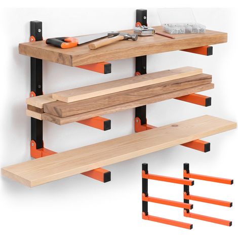 Range bûches modulable en métal – Porte bûche intérieur pour bois de cheminée – Étagère à 3 niveaux - max 150 kg - Étagère Rangement Aide à l'Empilage Bois de Poêle (1/5)