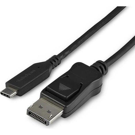 Adapter Cable - 8K USB-C to DP - 3.3 ft. StarTech.com Cable adaptateur USB-C vers DisplayPort de 1 m - 8K a 30 Hz - HBR3 - Compatible Thunderbolt 3 - Adaptateur vidéo externe - USB-C - DisplayPort - n
