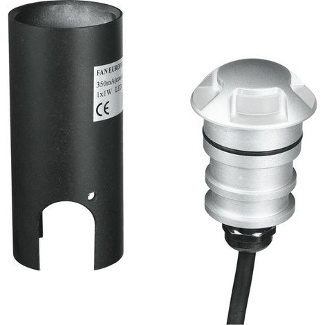 "Calpestabile LED per esterno STEP nichel a luce multipla 3W 3000K (luce calda)" (1/2)