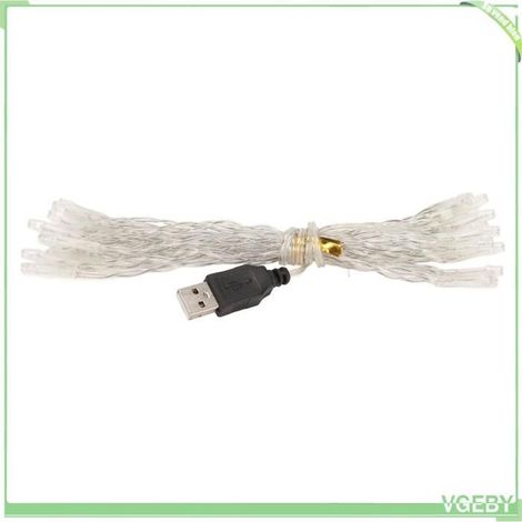 Guirlande lumineuse LED - FAFEICY - 20 LED - USB rechargeable - Multicolore - 3 m (1/5)