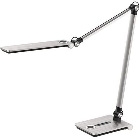 Schreibtischleuchte Wave silber geb.H.max.760mm Standfuß m.LED