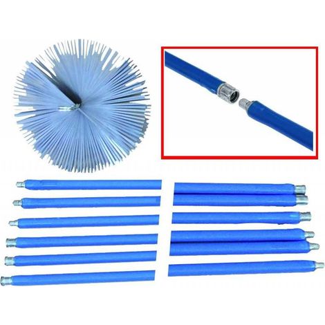 Kit Spazzacamino Vigor 6 Canne da 140 Cm diametro250 Mm
