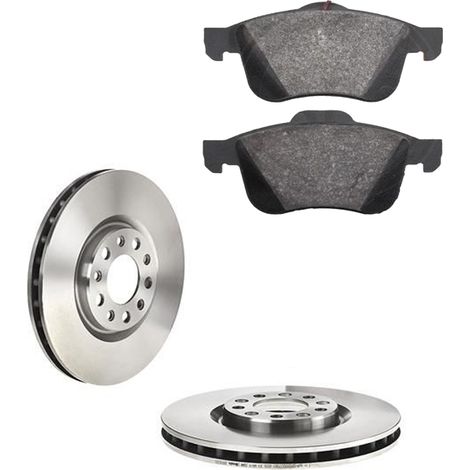 KIT FRENI ANTERIORI compatibile con DODGE DART - DISCHI + PASTIGLIE OEM: P23132, P23132X / BDS1245 /SOSTITUZIONE DIRETTA/BASSA POLVERE/SILENZIOSO (1/5)