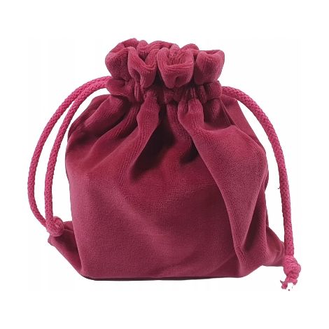 Pochette in spugna rosa 18x20 cm, perfetta per riporre piccoli oggetti. (1/2)