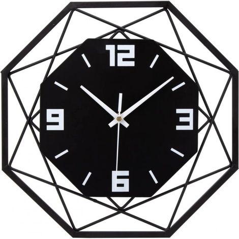 Horloge Murale Métal Silencieuse Vintage Grand Modèle pour Salon Chambre Cuisine Bureau (1/4)
