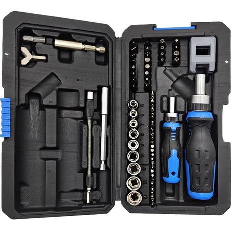 Jeu De Tournevis À Cliquet Magnétique Kit Cliquet 69 en 1 175 cm,Outil de (1/5)