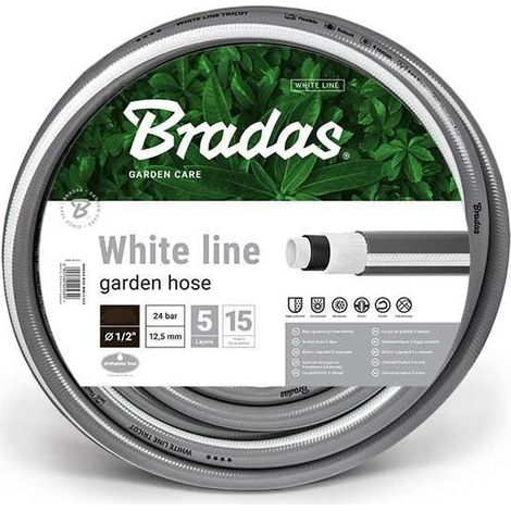 Tuyau d'arrosage 5 couches WHITE LINE 19 mm 20 mètres (1/2)