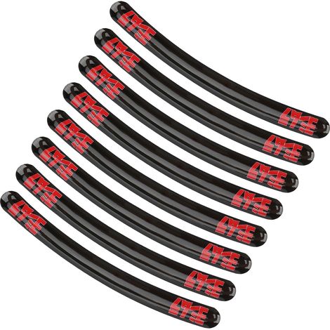 Lot de 8 autocollants de jante waterproof réfléchissants pour déco pneu Kawasaki voiture de course Type 2 (1/5)